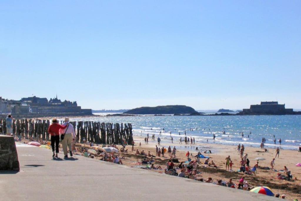 St Malo Maison Avec Jardin Proche Gare Plage Intramuros Chien Admis Parking Gratuit サン・マロ エクステリア 写真